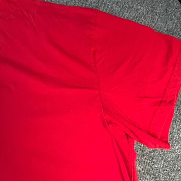 Vintage Polo Ralph Lauren Shirt Mens Red 4XB Big Tall Spell Out Logo Casual 90's - Picture 12 of 16